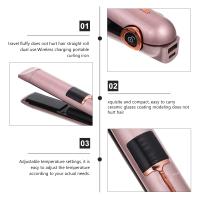 Plancha rizadora para cabello, herramientas inalámbricas, alisador multifuncional, rulos, rizador de pelo inalámbrico para viajes - details 4