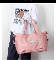 Bolsa de ropa portátil a prueba de agua, bolsa de viaje de separación en seco y húmedo, bolsa de playa, artículos de tocador grandes, soporte de maquillaje, bolsa con cremallera, almacenamiento de prendas de vestir - details 12