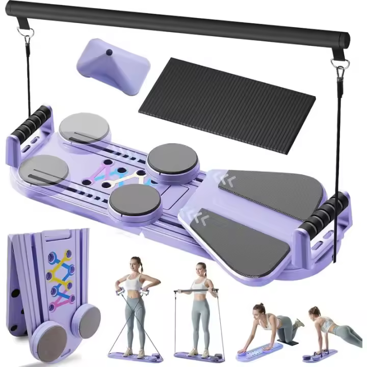 HosculAB - Set Reformer, Tablas 6 en 1 para Entrenamiento en casa, Reformadores portátiles y Plegables, Tabla de Pilates Multifuncional para - 1