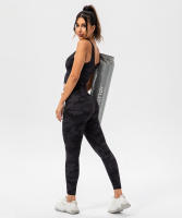 SHINBENE Sujetador Deportivo Largo de Cuello V para Mujer con Estampado de Camuflaje y Junto Incorporado para Yoga Fitness Workout Tamaño XS-XL - details 0