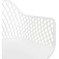 2 y 4 Sillas en Polipropileno y Metal/Madera - Asiento de Diseño Ideal para Comedor y Cocina - Varios Modelos (2, Modelo 1 - Blanco) - details 5