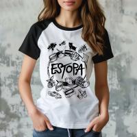 Camiseta de Estopa para mujer, camiseta Y2K para niña, ropa japonesa de cómic y2k - details 7