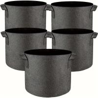 Bolsa de 5 galones, bolsa de plantación multifuncional no tejida con asa duradera, 5 unidades - details 1