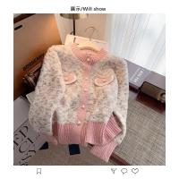 Chaqueta tipo suéter de estilo francés para mujer, cárdigan de punto súper hermoso grueso y de alta gama para otoño e invierno - details 0