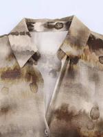 Conjuntos de 2 piezas de verano para mujer 2025, camisas holgadas vintage con teñido anudado y pantalones, trajes elegantes de dos piezas para mujer, ropa de calle - details 2