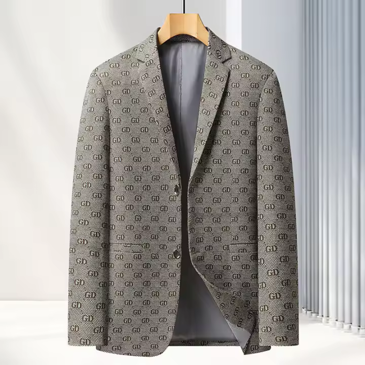Traje informal de mediana edad para hombre, abrigo occidental de negocios para primavera y otoño, novedad de 2025 - 1