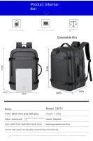 Mochila de Viaje USB 40L Expandible Resistente al Agua, Aprobada para Vuelos, Mochila Duradera para Hombres 17 Pulgadas - details 3
