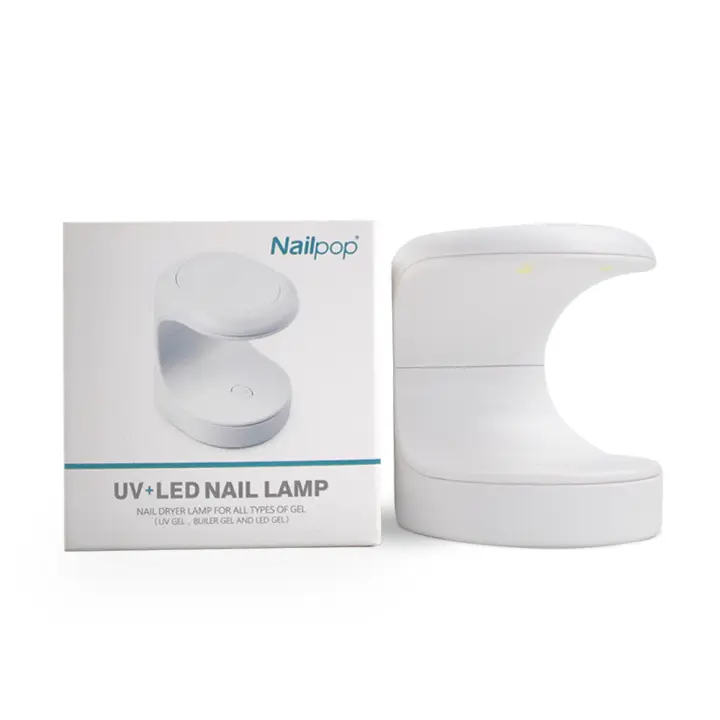 NAILPOP-lámpara secadora de uñas pequeña, lámpara LED UV USB para manicura, esmalte de Gel curativo, máquina de diseño en forma de huevo, herramientas para decoración de uñas de un solo dedo - 1