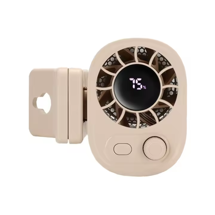 Ventilador portátil potente con Clip para la cintura, ventilador de escritorio versátil recargable por USB, ventilador con cinturón, práctico, ligero y versátil, para camisa, verano - 1