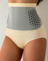 Flarixa Bragas De Control Abdominal Para Mujeres Cintura Alta Sin Costuras Therapy Magnética Calentamiento Uterino Underwear Moldeador - details 3