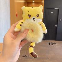 Muñeco de peluche, cuerda para el cabello de felpa, lazos elásticos para el cabello, bandas para el cabello para lavar la cara, cuerdas para el cabello de tigre de estilo coreano, diademas de tigre - details 1