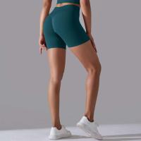 Pantalones cortos de cintura alta para mujer, ropa deportiva para Yoga, gimnasio, correr, pantalones cortos de entrenamiento - details 0