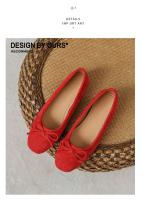 Zapatos de ballet Gamuza francesa Boca Ligera Solo 2025, nuevos, suela suave, fondo plano, punta redonda, arco un pedal. - details 12