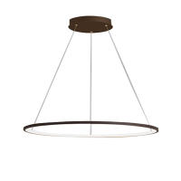 OCASAMI-Lámpara colgante de 220 V y 34 W, diseño de anillo, para sala de estar, lámpara de araña de tres colores - details 8