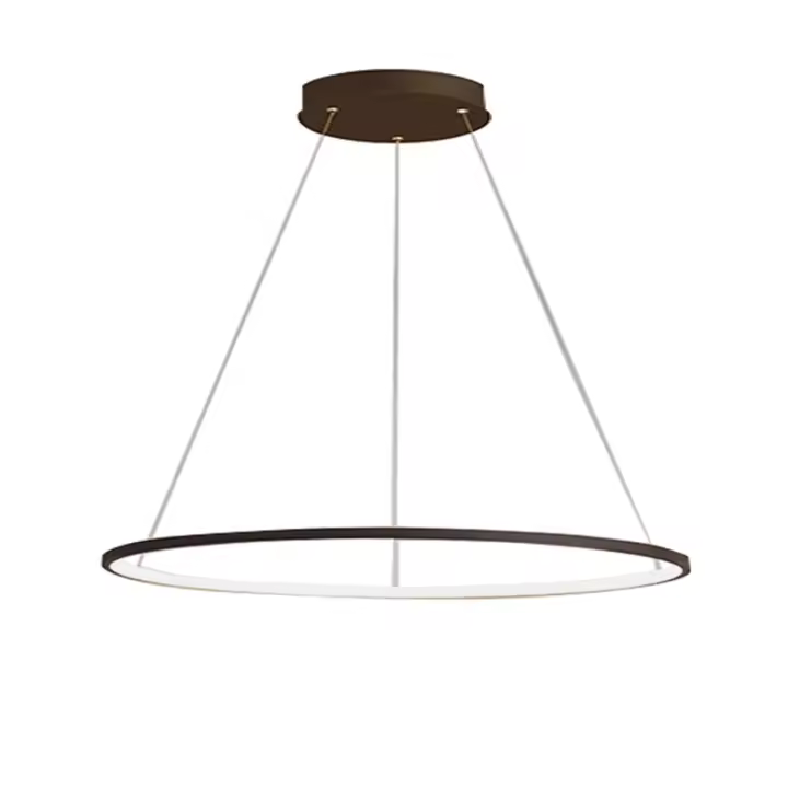 OCASAMI-Lámpara colgante de 220 V y 34 W, diseño de anillo, para sala de estar, lámpara de araña de tres colores - 1