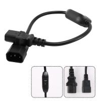 Cable de alimentación PDU UPS especial, IEC 320 C14 a C13 con interruptor de encendido/apagado, 30cm, negro - details 6