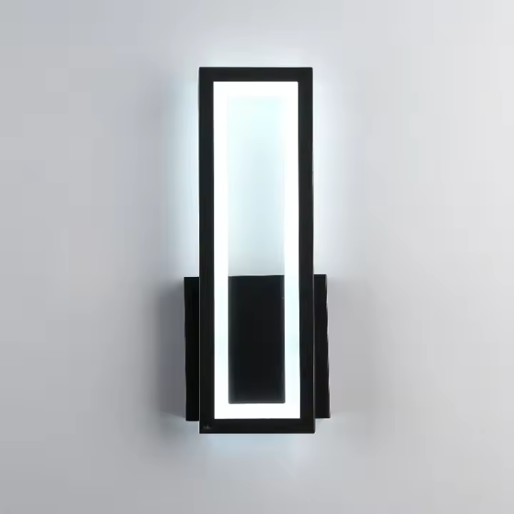 Lámpara de Pared LED Cálida Blanca de 3000K Iluminación Exterior de Aluminio para Terraza, Jardín, Garaje, Dormitorio, Sala de Estar - 1