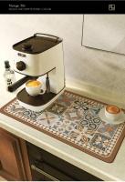 Almohadilla de drenaje para máquina de café, estera súper absorbente para secado de platos, almohadilla de drenaje para vajilla, alfombra de secado rápido, mantel individual para vajilla de cocina - details 4