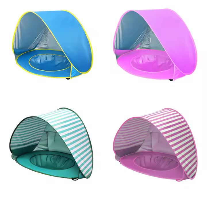 Tienda de juegos acuáticos para bebés, sombrilla, protección UV, piscina solar para niños - 1