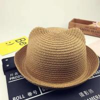 Gorra para niños, decoración de orejas para niños de verano, sombrero de Panamá ppy para niño sólido - details 1