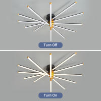 Luces Led de araña para sala de estar, candelabro moderno para dormitorio, hogar inteligente, Bluetooth, Compatible con Alexa, 90-260V - details 0