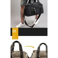 Bolso de Viaje de Lona para Hombre Equipaje de Gran Capacidad Estilo Bandolera de Hombro - details 2
