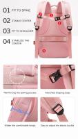 Mochila de viaje para mujer, deportes al aire libre impermeable, bolsa para portátil, mochila de transporte, multifuncional, viajes de negocios, clasificación en húmedo y seco, mochila escolar de gran capacidad - details 10