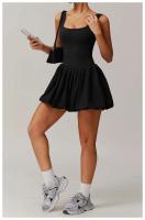 Falda Deportiva de Dos Piezas Falsa para Mujer Traje de Yoga Antireflejo - details 19