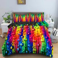 Funda de Edredón 3D Tema Espacial Microfibra Sencillo Doble Twin Queen King Tamaño 2/3 Piezas Juego de Ropa de Cama - details 9