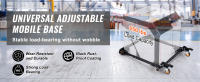 SucceBuy Base móvil, capacidad de peso de 650 libras, ajustable de 12"x12" a 36"x36", soporte resistente con ruedas giratorias para carpintería, herramientas, máquinas - details 0