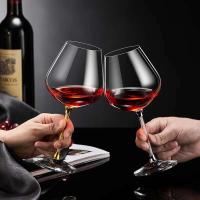 Juego de copas de cristal de alta gama, copas de vino de gran barriga, copas de cristal, 2 uds. - details 0