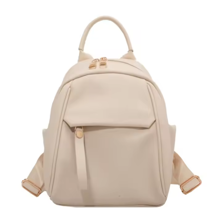 Bolso mujer 2025 nueva mochila de cuero suave para mujer, mochila pequeña de viaje literario de moda bolso de mujer - 1