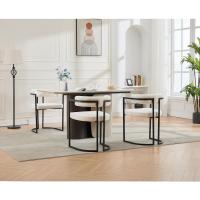 2 Sillas de Cocina con Reposabrazos, Sillas de Salón Modernas con Patas Metálicas Sillas de Descanso Simples para Hogar/Restaurante - details 11