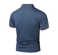Verano de negocios simple ocio polo transpirable de los hombres de manga corta tops - details 13