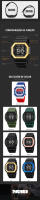 Reloj de Pulsera Deportivo Digital SKMEI Fashon con Luz Trasera para Hombres Reloj Militar de Cuenta Atrás Chrono 5Bar Resistente al Agua Alarma sin Caja Banda de 27cm - details 7
