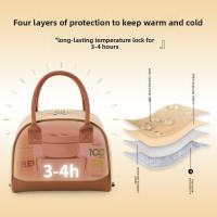 Bolsa térmica aislada plegable de mano, bolsa de almuerzo impermeable para trabajadores de oficina, bolso de Picnic de gran capacidad para estudiantes, Camping - details 3