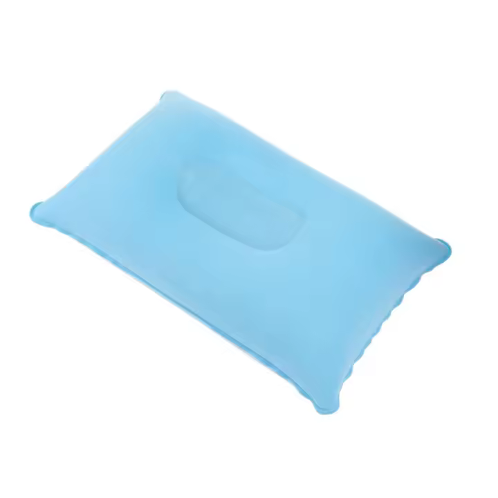 Dormir Camping flocado suave doble viaje Picnic colorido cojín para dormir almohada inflable de lado - 1
