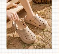 Zuecos de mujer 2024, novedad, sandalias de plataforma gruesa, cómodas pantuflas de moda, sandalias de playa de verano - details 2