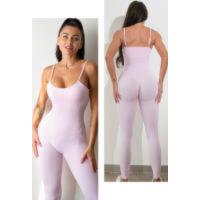 Mono de yoga sin costuras Mujer Correa de espagueti Ocio Entrenamiento Gimnasio Leggings Sujetador acolchado Monos de una pieza - details 10