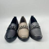 Nuevos zapatos informales de cuero de alta calidad para mujer, con diseño básico de suela gruesa y parte inferior plana, plantilla de PU antideslizante, - details 1