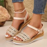 Sandalias de tacón de cuña de verano para mujer - details 2