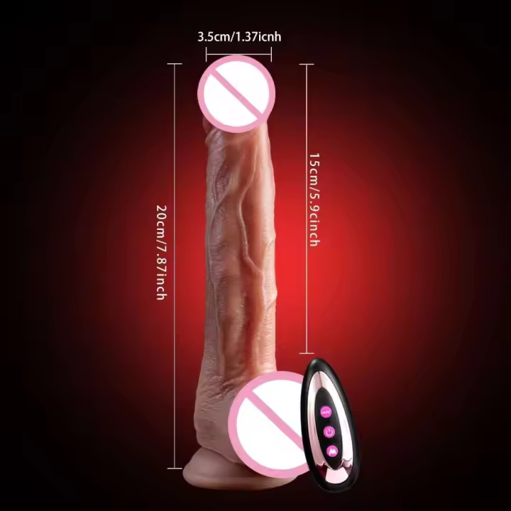 Vibrador para mujer, juguete sexual, consolador con calefacción, masturbadores femeninos, columpio telescópico grande, juguete erótico, Juguetes sexuales para mujer - 1