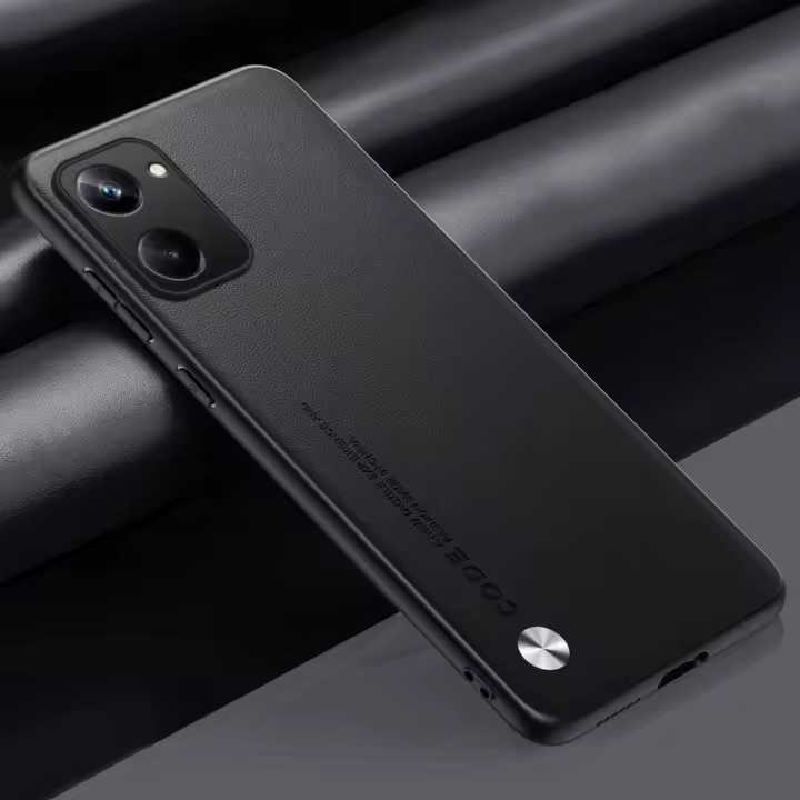 Funda de Lujo de Cuero PU para Realme 10 Pro Plus 5G Protección Total de Silicona Mate - 1