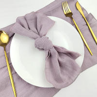 Juego de 30 telas de algodón de gasa, 30x30cm, decoración de boda, uso diario, cena, té, mesa, pueblo, servilletas de Navidad - details 21