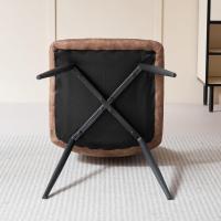 Juego de Comedor de Mesa Redonda 100cm con 4 Sillas Conjunto de Mesa y Sillas de Comedor, Cocina y Salón (Madera Oscura+Marrón Claro (PU)) - details 8