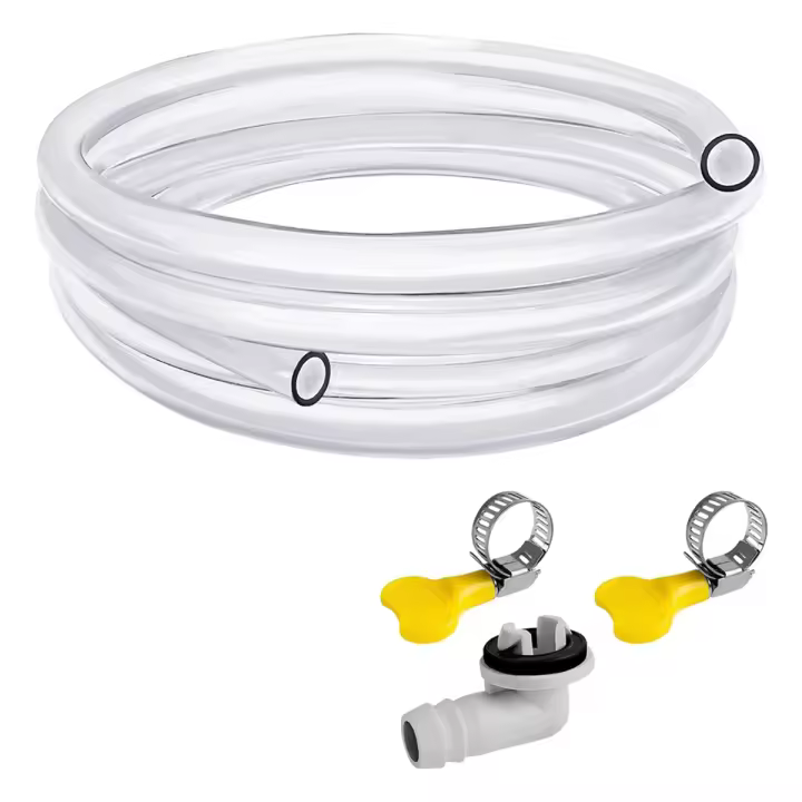 Manguera de drenaje de aire acondicionado portátil, Kit de manguera de drenaje de CA, manguera de drenaje para aire acondicionado con conector de 3/5 pulgadas, 10 pies - 1