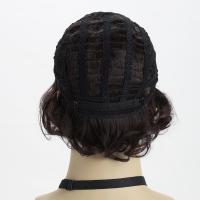 Peluca corta natural marrón de 10 pulgadas, fibra resistente al calor, cosplay retro, peluca sintética ondulada y rizada, cabello esponjoso y atractivo para hombres jóvenes - details 5