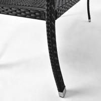 Sillón Terraza Exterior Resistente a la Intemperie, Carga hasta 320Kg, Tamaño 122x58x87cm Negro - details 3