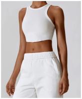 Top Deportivo de Yoga para Mujer Gimnasio Crop Tops Sin Costuras Uso en la Calle Cuello Redondo Manga Corta Secado Rápido Ideal para Primavera/Verano - details 10