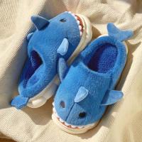 Zapatilla de tiburones nublados, Zapatillas de felpa de tiburón, zapatos de invierno, zapatillas mullidas de animales, zapatillas antideslizantes divertidas y cálidas de piel - details 9